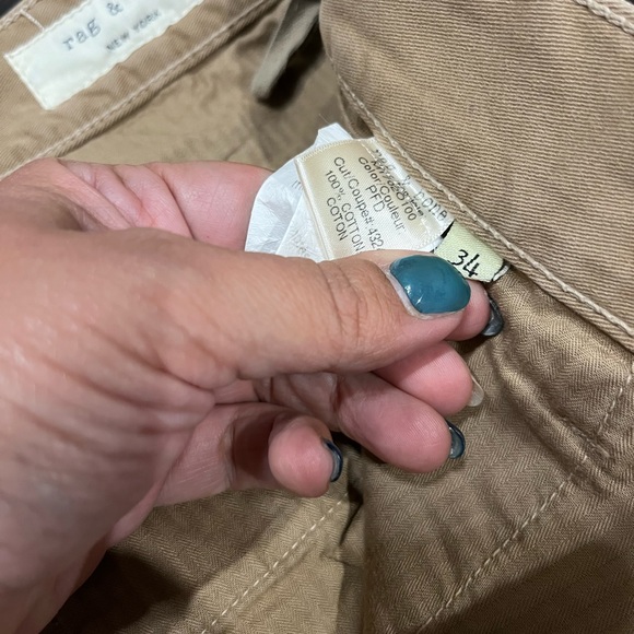 RAG & BONE Fit 2 Slim-Fit Garment-Dyed Stretch-Cotton Twill Chinos - Size 34 - Picture 10 of 14